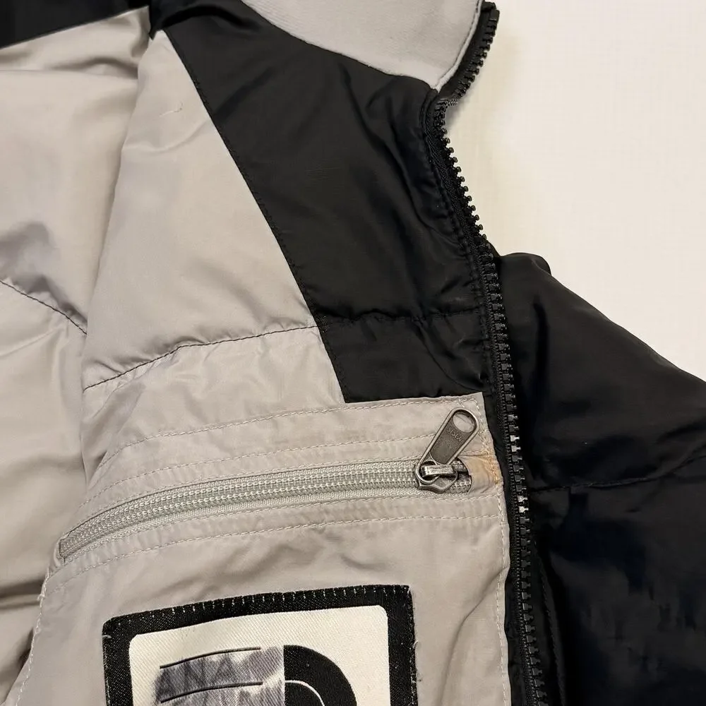 The North Face Jacket Girls Medium Black Down Puffer Quilted Full Zip Winter